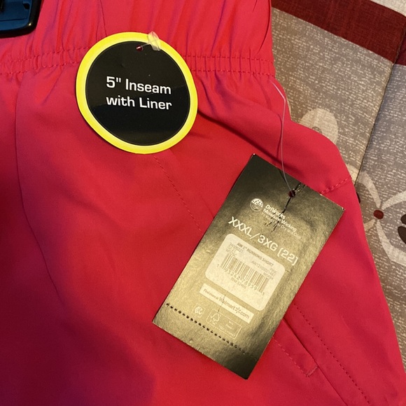 New Athletic Works XXXL 3X Hot Pink running shorts 5 inch inseam with liner - Picture 2 of 7